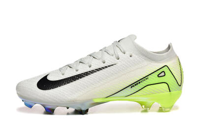 Men's Nike Air Zoom Mercurial Vapor 16 Elite FG Firm Ground Low-Tops Football Boots - White/Black/Yellow