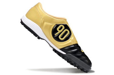 Men's Nike Total 90 III TF Artificial Turf Low-Tops Football Shoes - Black/Yellow/White