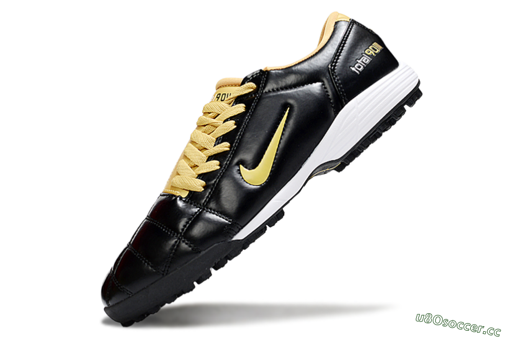 Men's Nike Total 90 III TF Artificial Turf Low-Tops Football Shoes - Black/Yellow/White 6