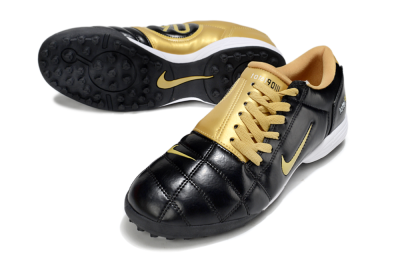 Men's Nike Total 90 III TF Artificial Turf Low-Tops Football Shoes - Black/Yellow/White