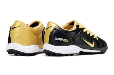 Men's Nike Total 90 III TF Artificial Turf Low-Tops Football Shoes - Black/Yellow/White