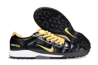 Men's Nike Total 90 III TF Artificial Turf Low-Tops Football Shoes - Black/Yellow/White