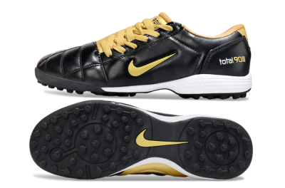 Men's Nike Total 90 III TF Artificial Turf Low-Tops Football Shoes - Black/Yellow/White