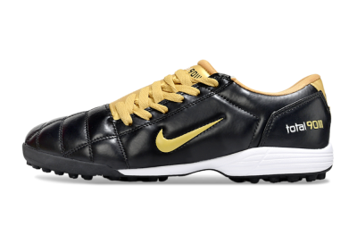 Men's Nike Total 90 III TF Artificial Turf Low-Tops Football Shoes - Black/Yellow/White