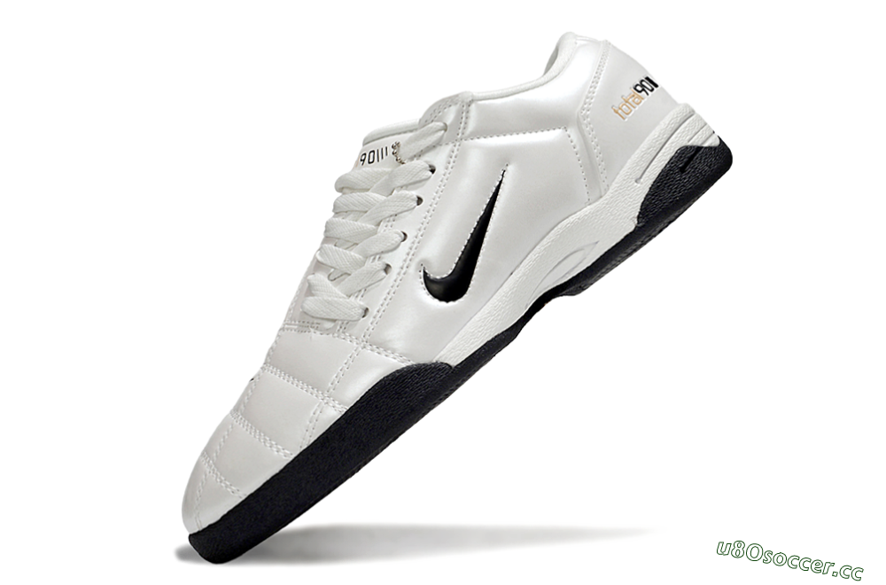 Men's Nike Total 90 III IC Indoor & Futsal Low-Tops Football Shoes - Beige/Black/White 6