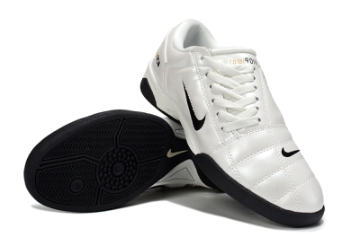 Men's Nike Total 90 III IC Indoor & Futsal Low-Tops Football Shoes - Beige/Black/White