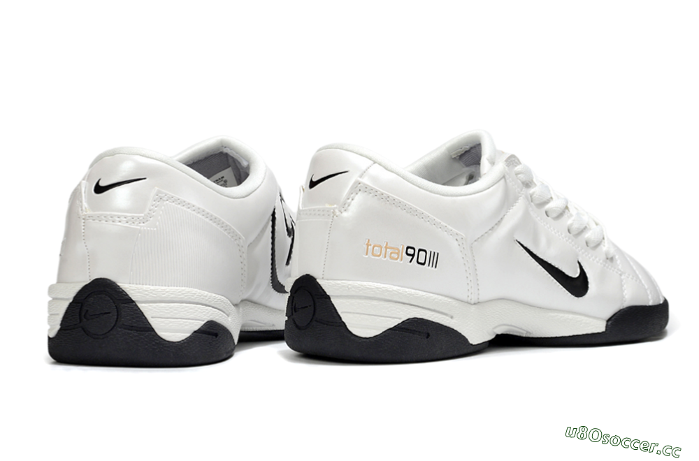 Men's Nike Total 90 III IC Indoor & Futsal Low-Tops Football Shoes - Beige/Black/White 7