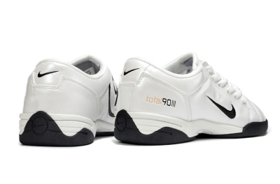 Men's Nike Total 90 III IC Indoor & Futsal Low-Tops Football Shoes - Beige/Black/White