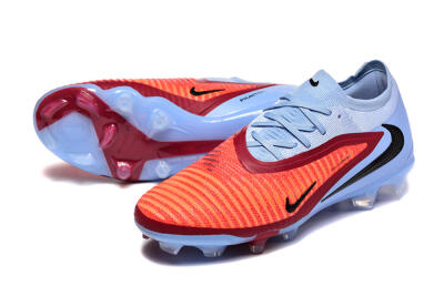 Men's Nike Phantom 6 Low Elite FG Firm Ground Low-Tops Football Boots - Blue/Red/Black