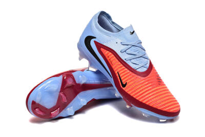 Men's Nike Phantom 6 Low Elite FG Firm Ground Low-Tops Football Boots - Blue/Red/Black