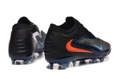 Men's Nike Phantom 6 Low Elite FG Firm Ground Low-Tops Football Boots - Black/Blue/Red