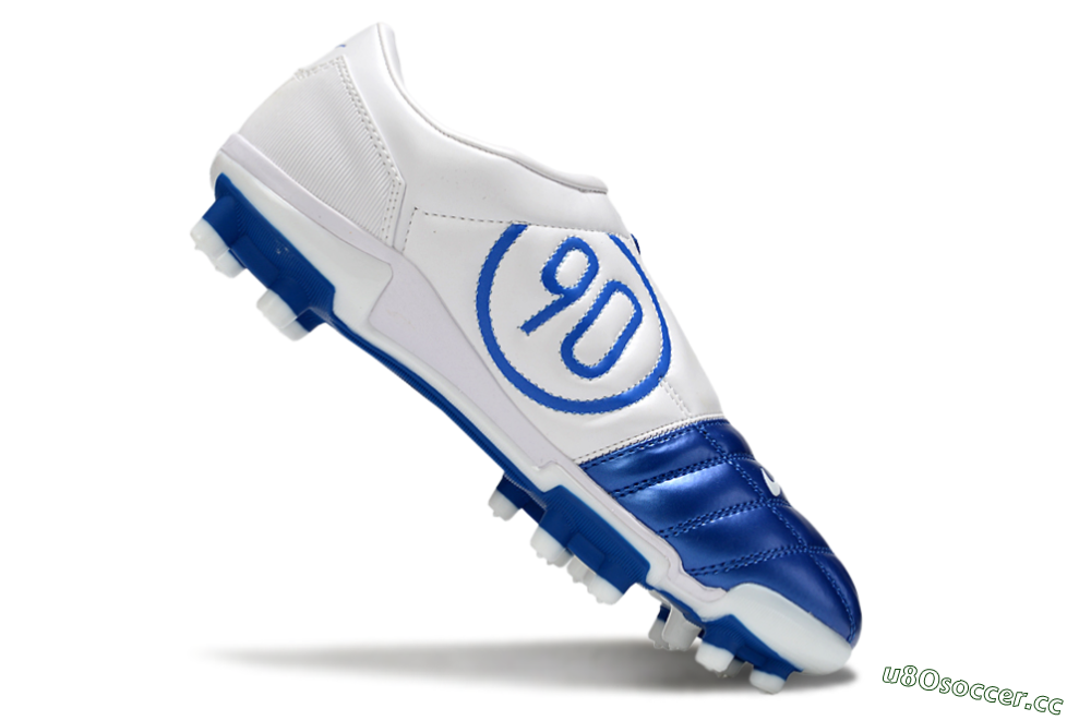 Men's Nike Air Zoom Total 90 III FG Firm Ground Low-Tops Football Boots - Blue/White 5