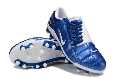 Men's Nike Air Zoom Total 90 III FG Firm Ground Low-Tops Football Boots - Blue/White