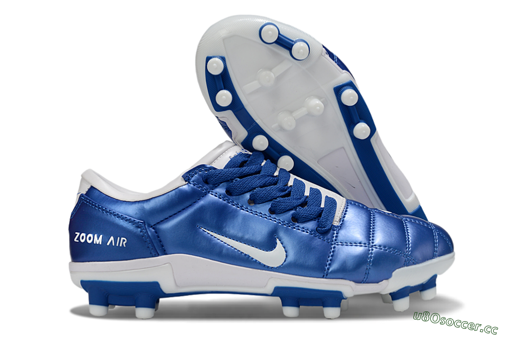 Men's Nike Air Zoom Total 90 III FG Firm Ground Low-Tops Football Boots - Blue/White 2