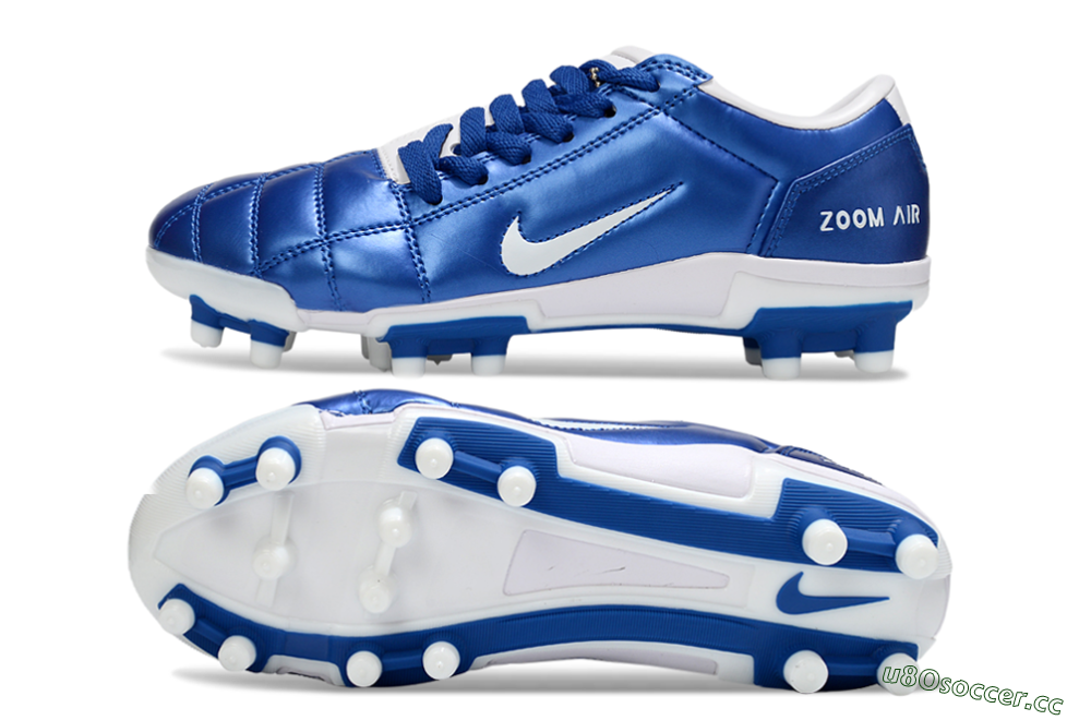 Men's Nike Air Zoom Total 90 III FG Firm Ground Low-Tops Football Boots - Blue/White 1