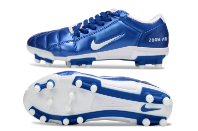 Men's Nike Air Zoom Total 90 III FG Firm Ground Low-Tops Football Boots - Blue/White