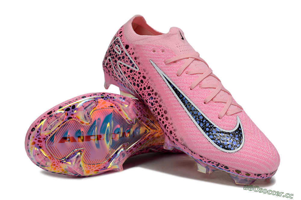 Unisex Nike Air Zoom Mercurial Vapor 16 Elite FG Firm Ground Low-Tops Football Boots - Pink/Blue/Black 3