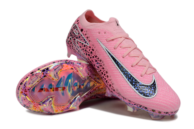 Unisex Nike Air Zoom Mercurial Vapor 16 Elite FG Firm Ground Low-Tops Football Boots - Pink/Blue/Black