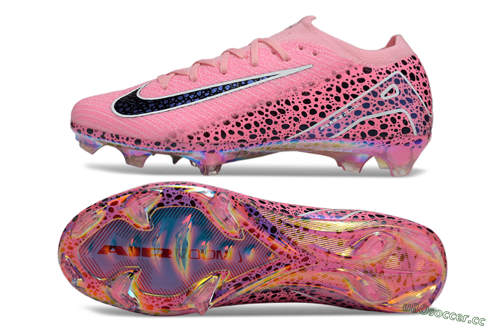Unisex Nike Air Zoom Mercurial Vapor 16 Elite FG Firm Ground Low-Tops Football Boots - Pink/Blue/Black 1