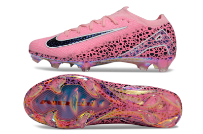 Unisex Nike Air Zoom Mercurial Vapor 16 Elite FG Firm Ground Low-Tops Football Boots - Pink/Blue/Black