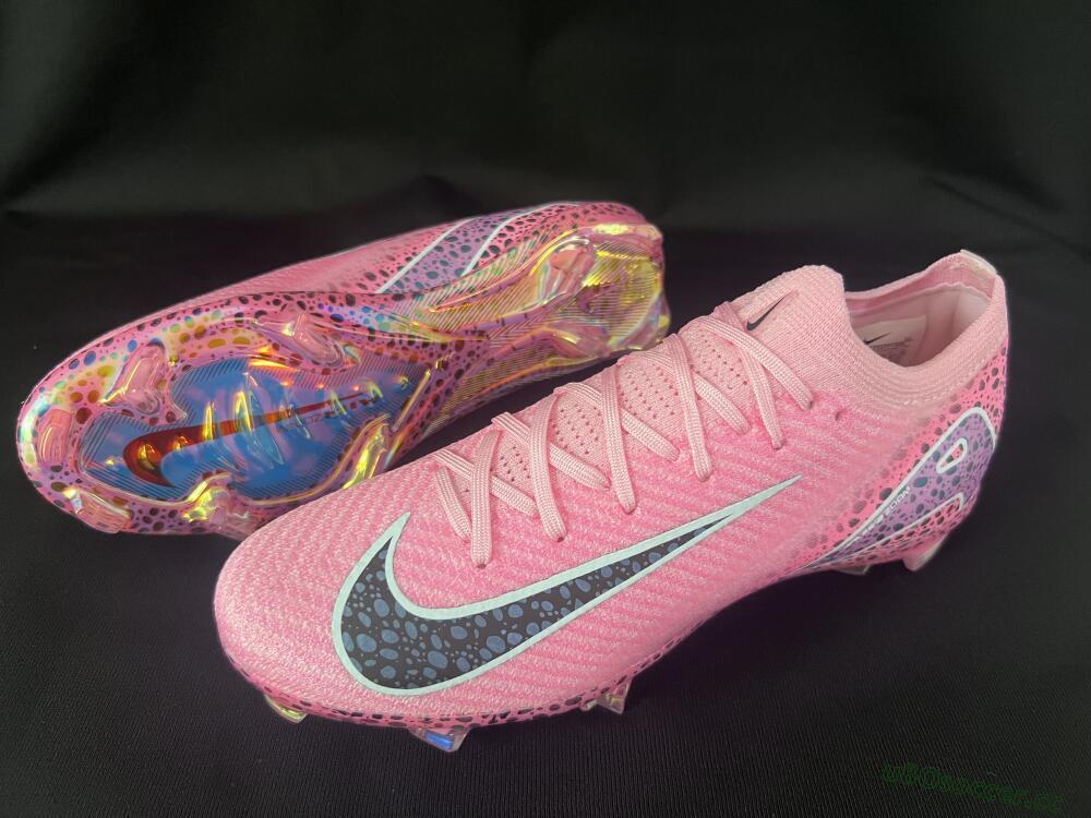 Unisex Nike Air Zoom Mercurial Vapor 16 Elite FG Firm Ground Low-Tops Football Boots - Pink/Blue/Black
