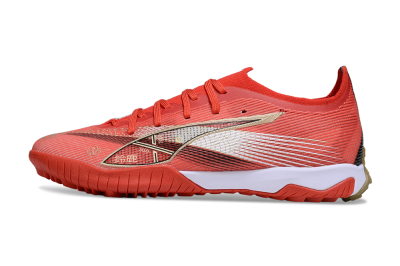 Men's Puma Ultra 5 Ultimate FG Firm Ground Low-Tops Football Boots - Red/White/Gold