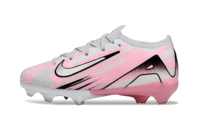 Kids Nike Air Zoom Mercurial Vapor 16 Elite FG Firm Ground Low-Tops Football Boots - Grey/Silver/Pink