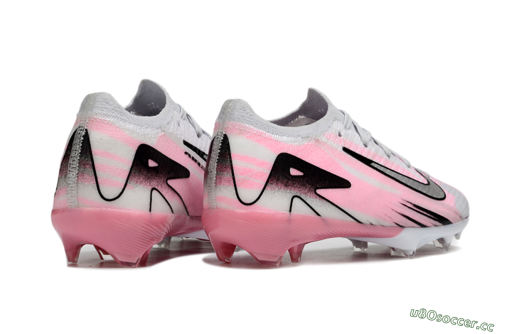 Kids Nike Air Zoom Mercurial Vapor 16 Elite FG Firm Ground Low-Tops Football Boots - Grey/Silver/Pink 7