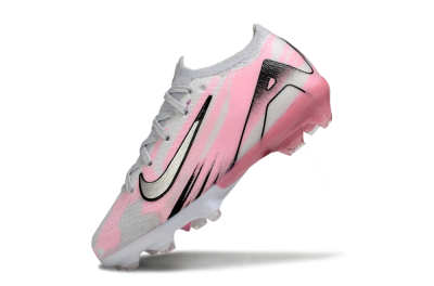 Kids Nike Air Zoom Mercurial Vapor 16 Elite FG Firm Ground Low-Tops Football Boots - Grey/Silver/Pink