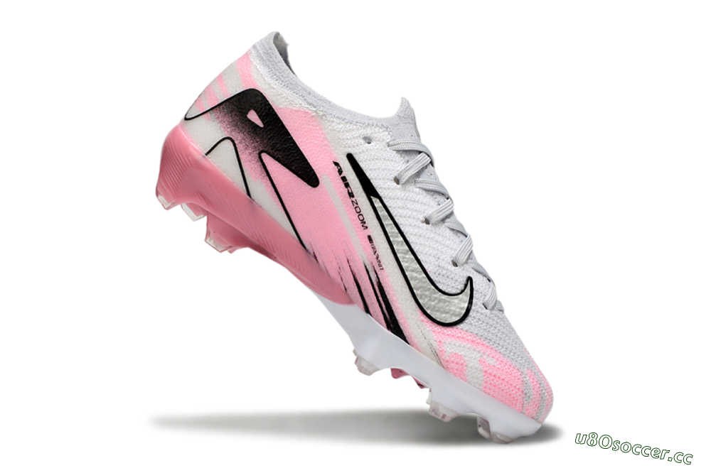 Kids Nike Air Zoom Mercurial Vapor 16 Elite FG Firm Ground Low-Tops Football Boots - Grey/Silver/Pink 4