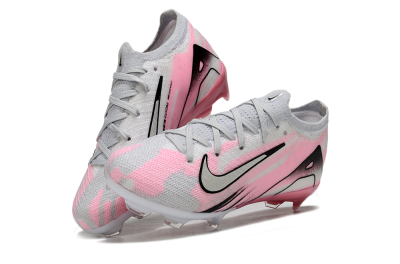 Kids Nike Air Zoom Mercurial Vapor 16 Elite FG Firm Ground Low-Tops Football Boots - Grey/Silver/Pink