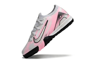 Kids Nike Air Zoom Mercurial Vapor 16 Elite TF Artificial Turf Low-Tops Football Shoes - Grey/Silver/Pink