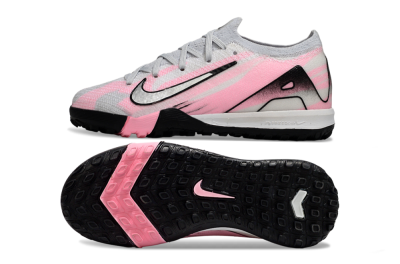 Kids Nike Air Zoom Mercurial Vapor 16 Elite TF Artificial Turf Low-Tops Football Shoes - Grey/Silver/Pink