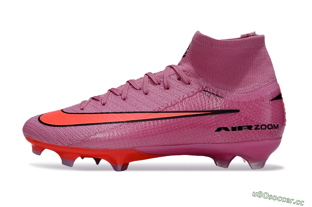 Unisex Nike Air Zoom Mercurial Superfly 10 Elite FG Firm Ground High-Tops Football Boots - Red/Black/Orange 0