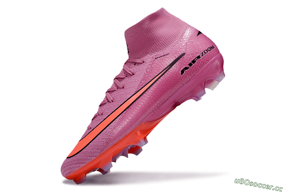 Unisex Nike Air Zoom Mercurial Superfly 10 Elite FG Firm Ground High-Tops Football Boots - Red/Black/Orange 6