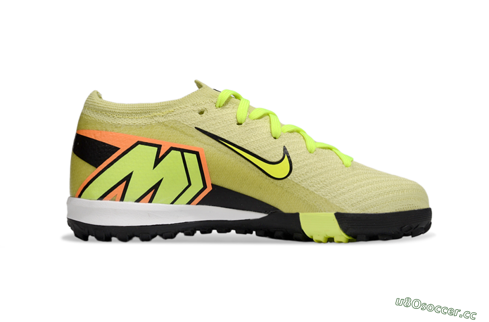 Kids Nike Air Zoom Mercurial Vapor 16 Elite TF Artificial Turf Low-Tops Football Shoes - Yellow/Black/Red 6