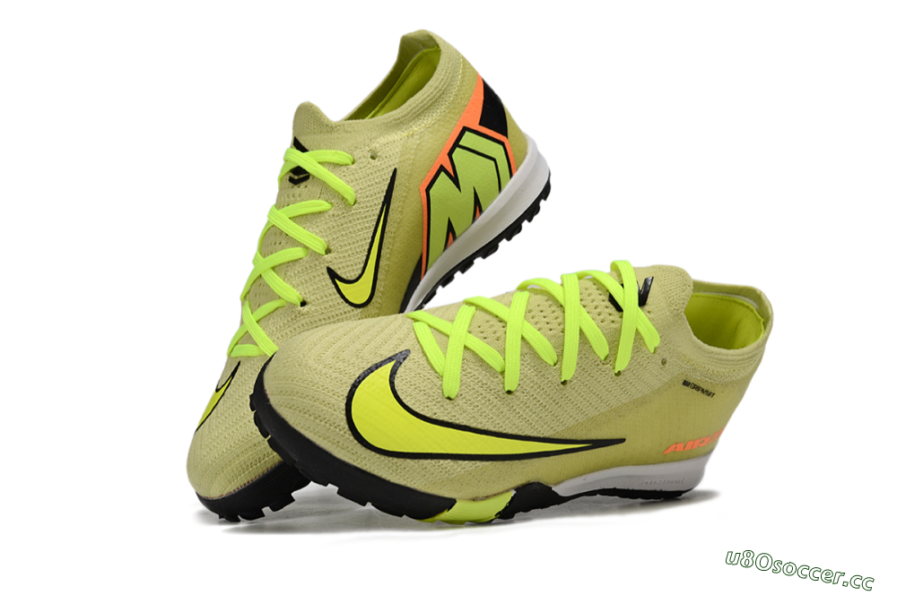 Kids Nike Air Zoom Mercurial Vapor 16 Elite TF Artificial Turf Low-Tops Football Shoes - Yellow/Black/Red 3