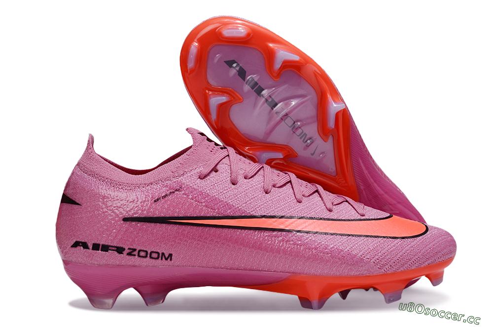 Unisex Nike Air Zoom Mercurial Vapor 16 Elite FG Firm Ground Low-Tops Football Boots - Red/Black/Orange 2