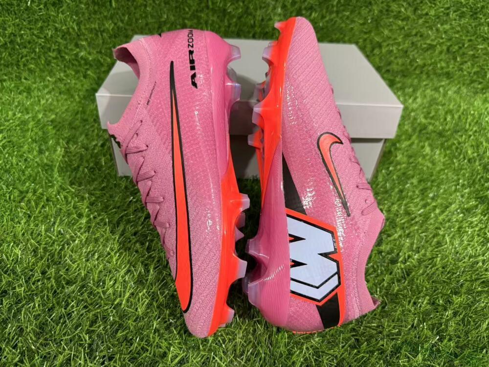 Unisex Nike Air Zoom Mercurial Vapor 16 Elite FG Firm Ground Low-Tops Football Boots - Red/Black/Orange