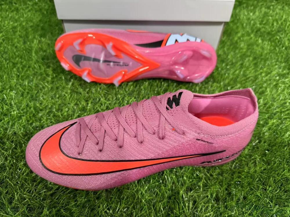 Unisex Nike Air Zoom Mercurial Vapor 16 Elite FG Firm Ground Low-Tops Football Boots - Red/Black/Orange