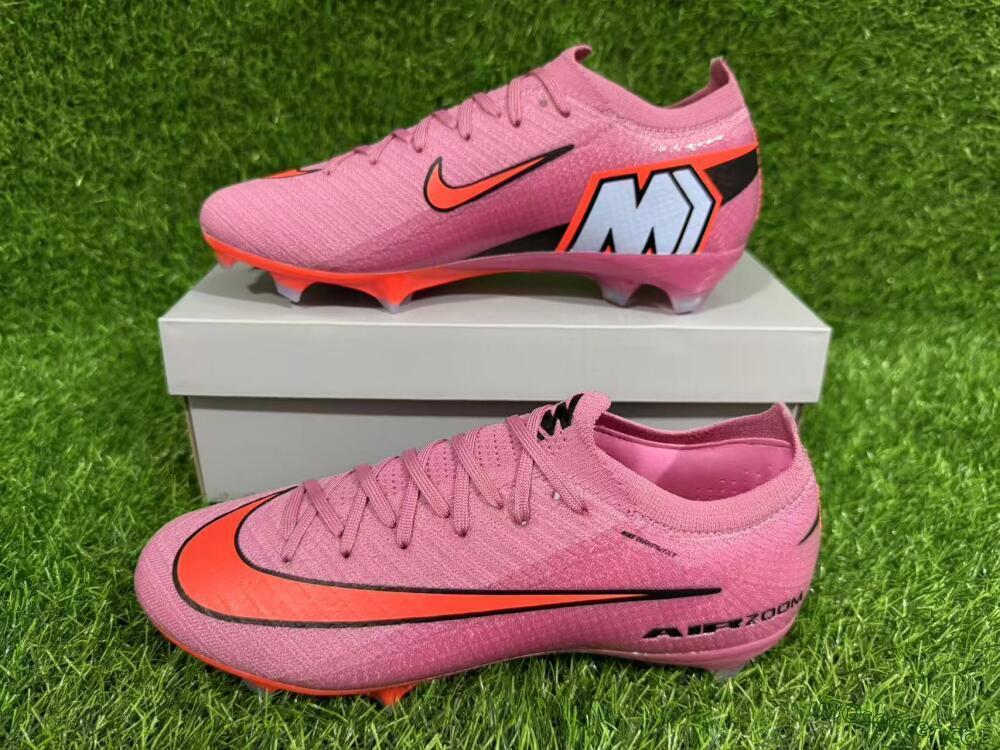 Unisex Nike Air Zoom Mercurial Vapor 16 Elite FG Firm Ground Low-Tops Football Boots - Red/Black/Orange