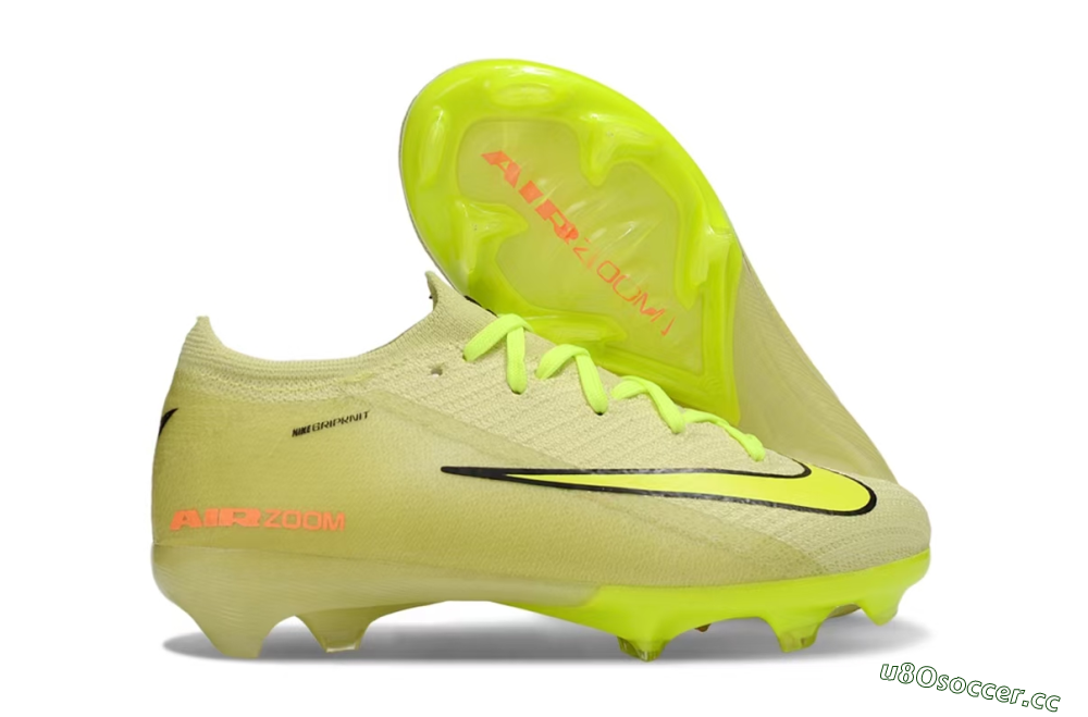 Kids Nike Air Zoom Mercurial Vapor 16 Elite FG Firm Ground Low-Tops Football Boots - Yellow/Black/Red 2