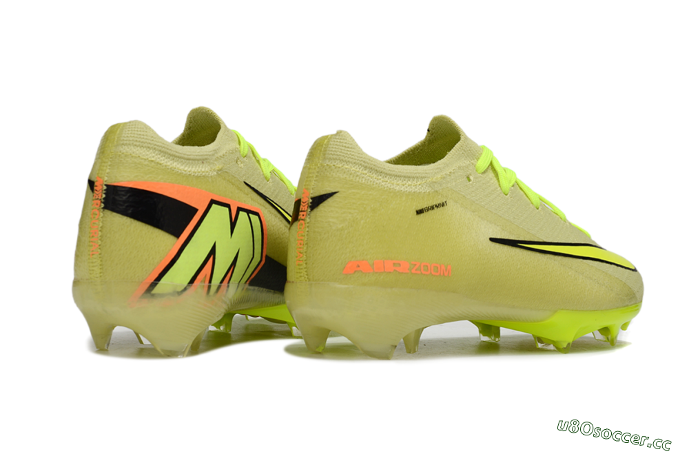 Kids Nike Air Zoom Mercurial Vapor 16 Elite FG Firm Ground Low-Tops Football Boots - Yellow/Black/Red 6