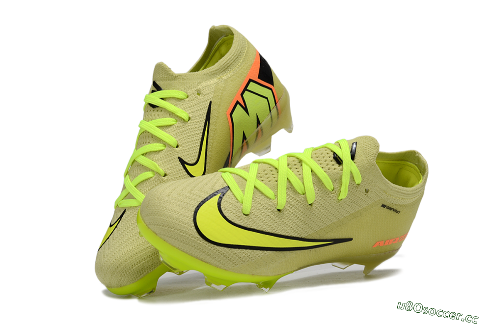 Kids Nike Air Zoom Mercurial Vapor 16 Elite FG Firm Ground Low-Tops Football Boots - Yellow/Black/Red 3