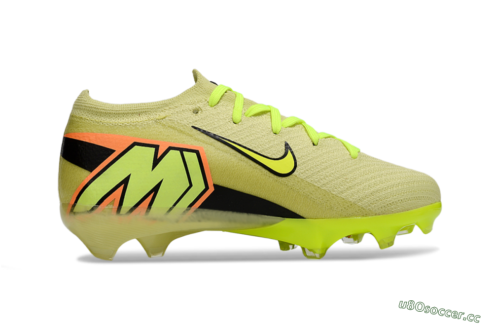 Kids Nike Air Zoom Mercurial Vapor 16 Elite FG Firm Ground Low-Tops Football Boots - Yellow/Black/Red 7