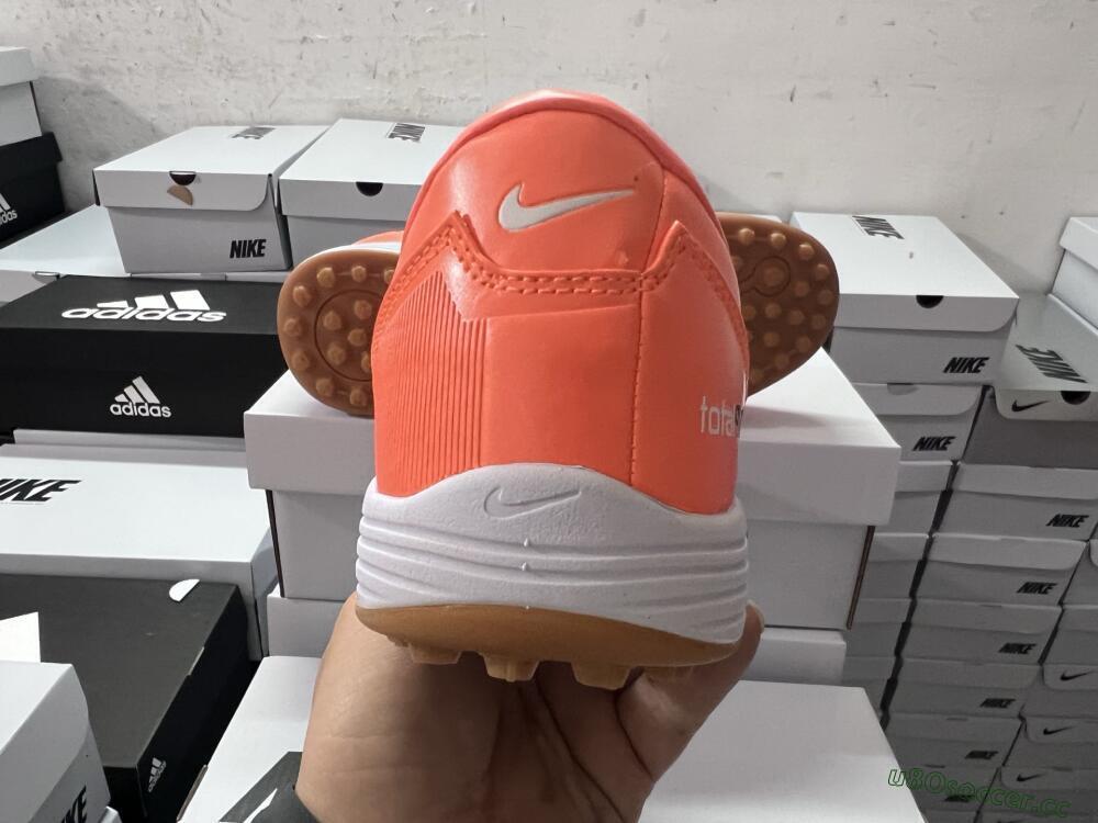 Men's Nike Total 90 III TF Artificial Turf Low-Tops Football Shoes - Orange/White