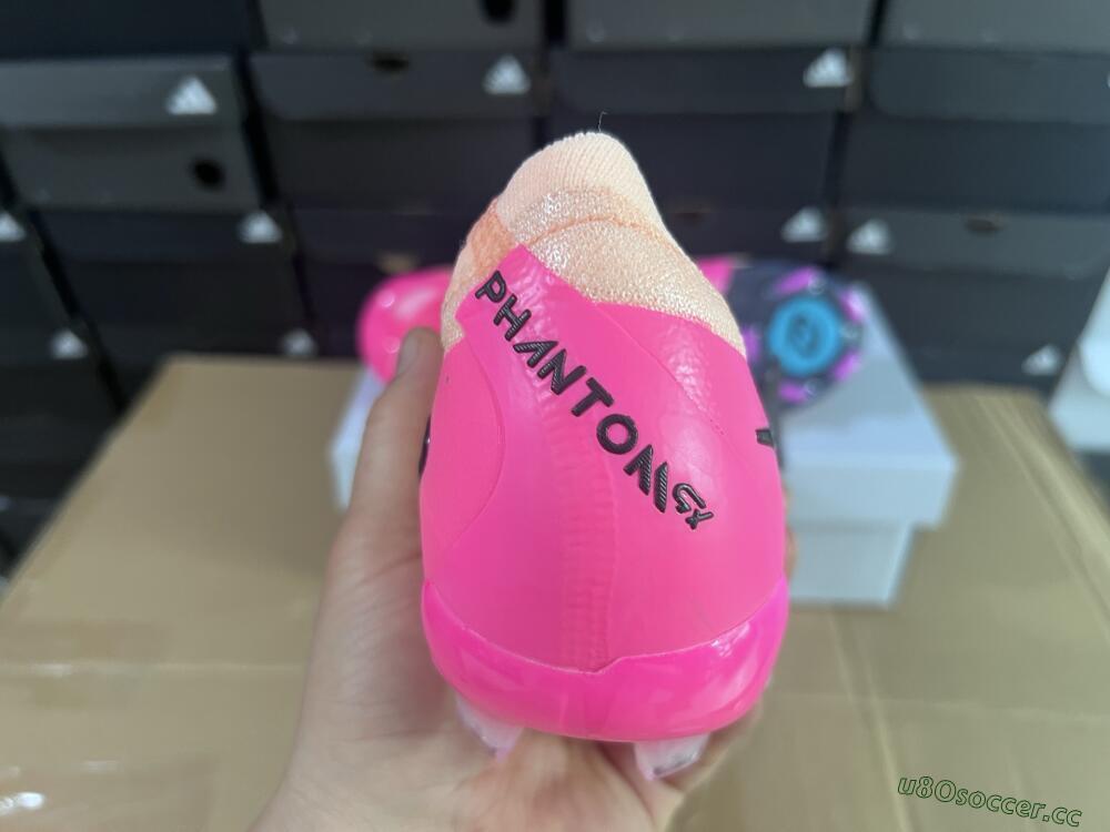 Unisex Nike Phantom GX 2 Elite FG Firm Ground Low-Tops Football Boots - Pink/Black