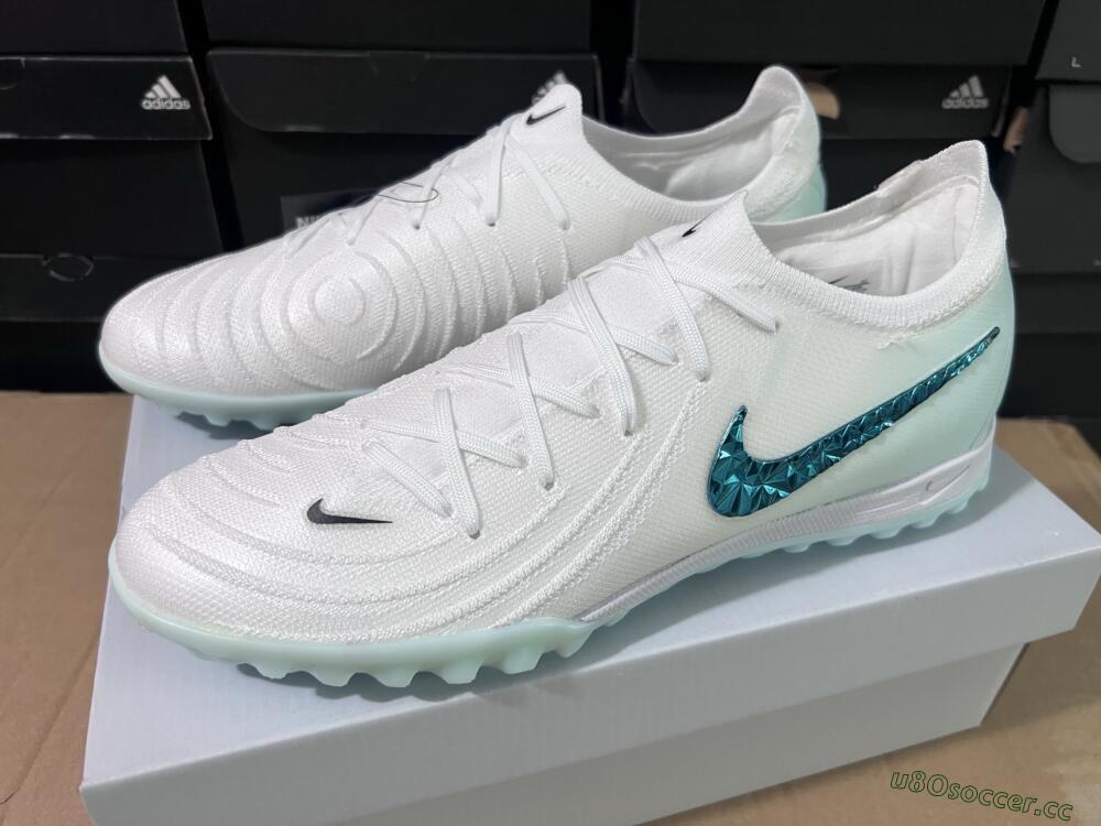 Unisex Nike Phantom GX 2 Elite TF Artificial Turf Low-Tops Football Shoes - Beige/Green