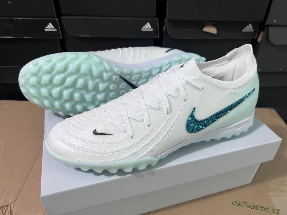 Unisex Nike Phantom GX 2 Elite TF Artificial Turf Low-Tops Football Shoes - Beige/Green