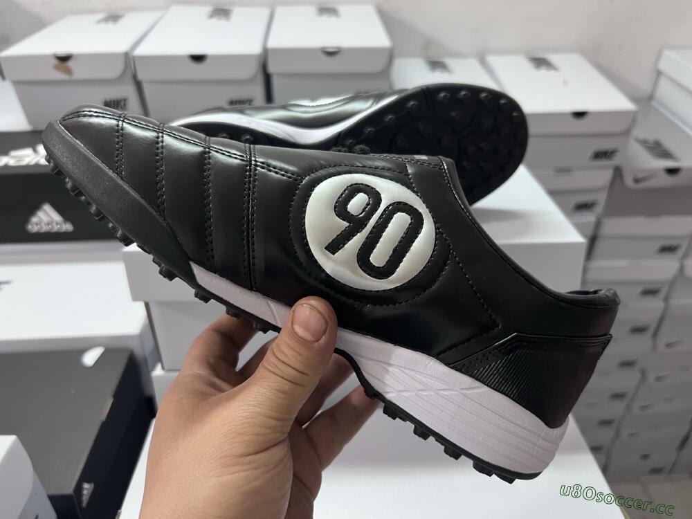 Unisex Nike Total 90 III TF Artificial Turf Low-Tops Football Shoes - Black/Silver/White